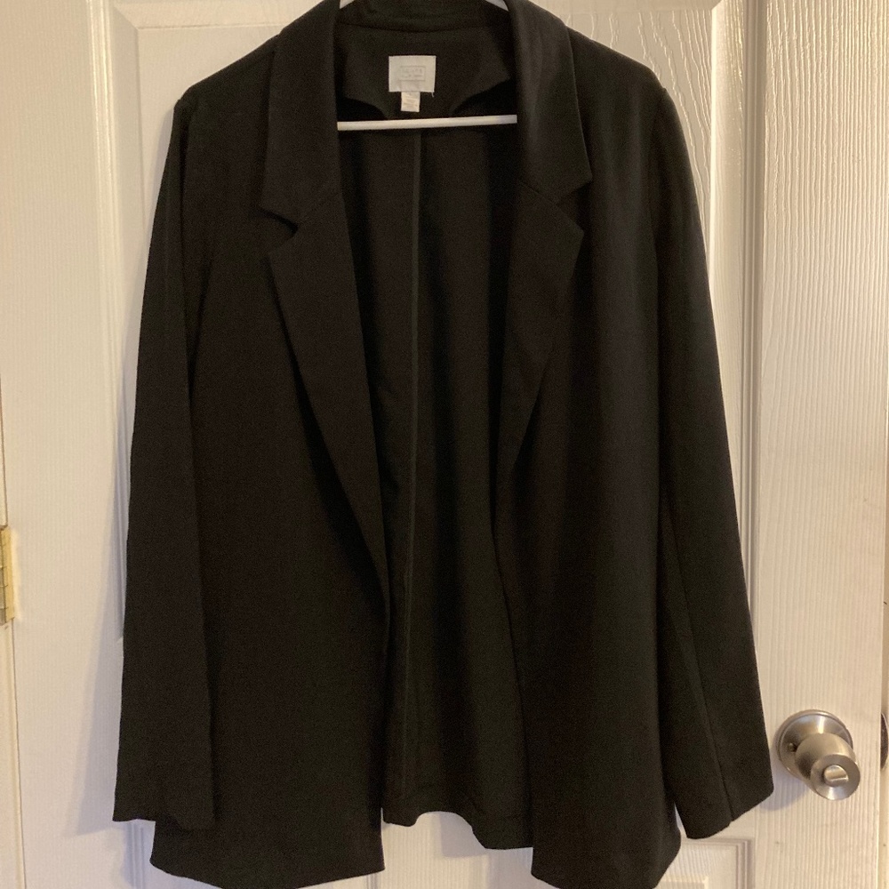 gently worn women's 14th & Union lightweight black blazer L